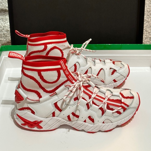 Asics x Vivienne Westwood GEL-MAI KNIT MT 'White Red' US MEN 8/2